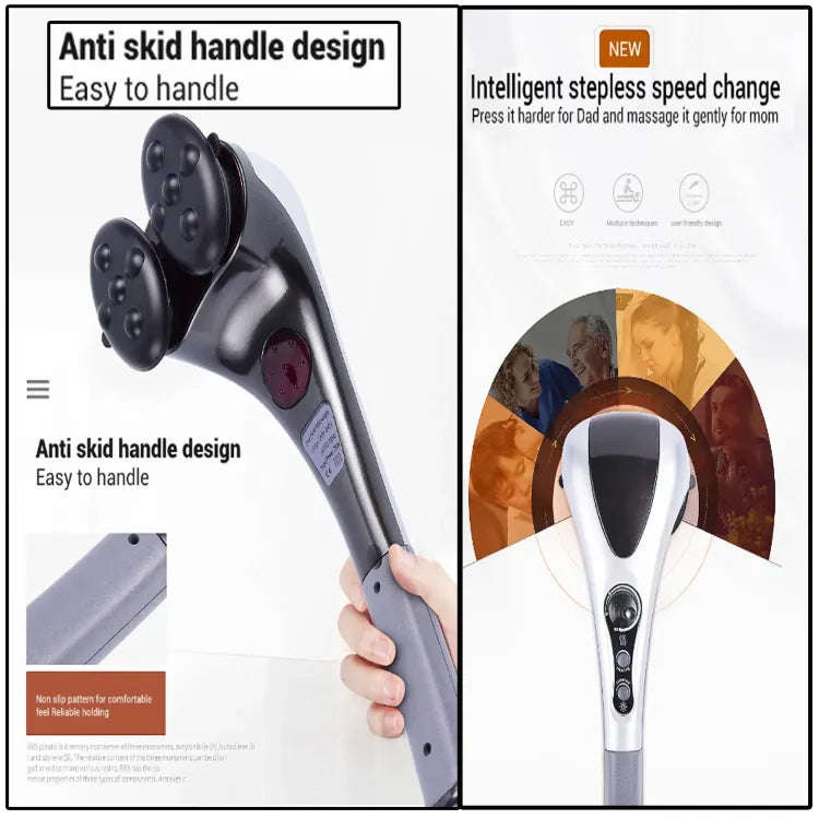 Double Head Full Body Massager – Variable Speed Far Infrared Electric Massager