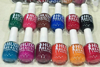 Huda Beauty Peel Off Nail Polish - Pack of 6 Vibrant Colors