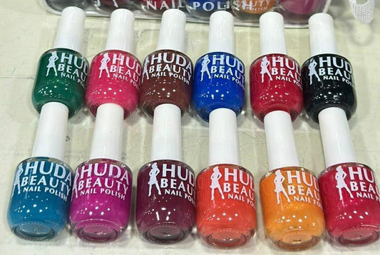 Huda Beauty Peel Off Nail Polish - Pack of 6 Vibrant Colors