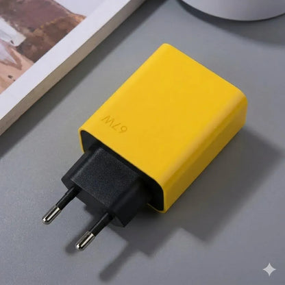 3-in-1 67W Super Fast Charger with Type-C Cable | GoN67W Mobile Charger