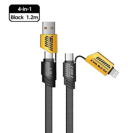 3-in-1 67W Super Fast Charger with Type-C Cable | GoN67W Mobile Charger