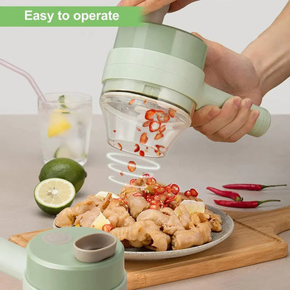 Electric Handheld Vegetable Cutter & Food Chopper